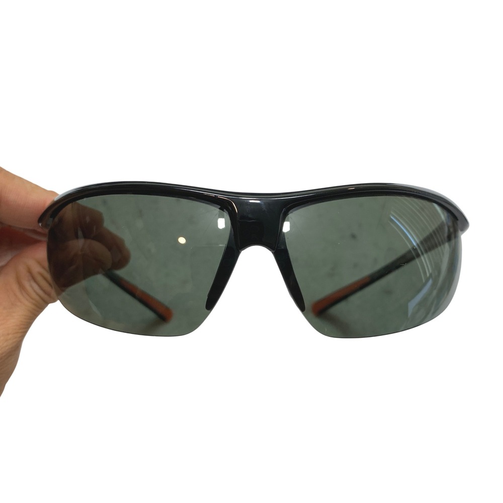 Suncloud Zephyr Polarized Sunglasses Mens OS Black Orange Sport Wrap Around